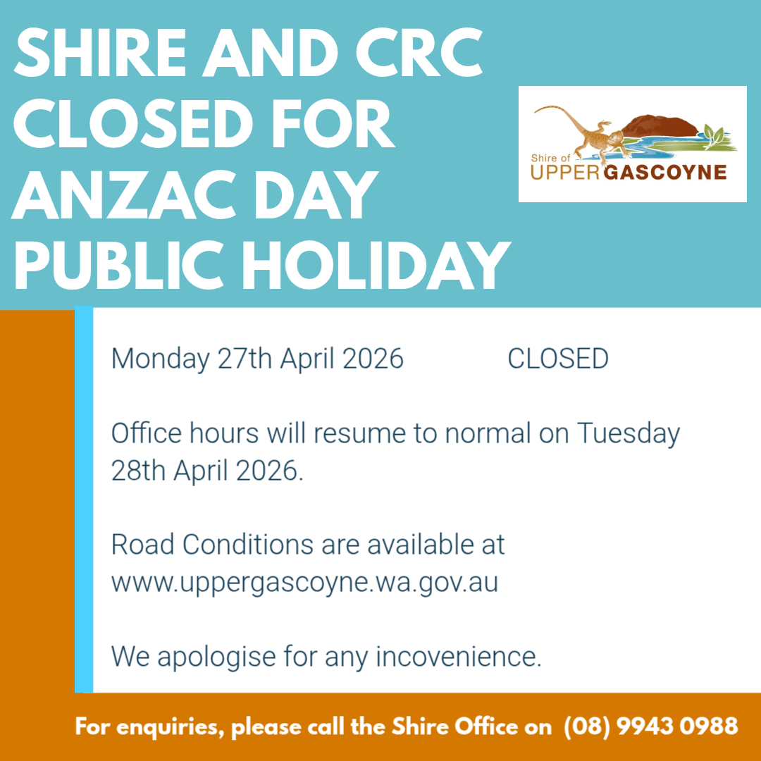 ANZAC DAY PUBLIC HOLIDAY NOTICE