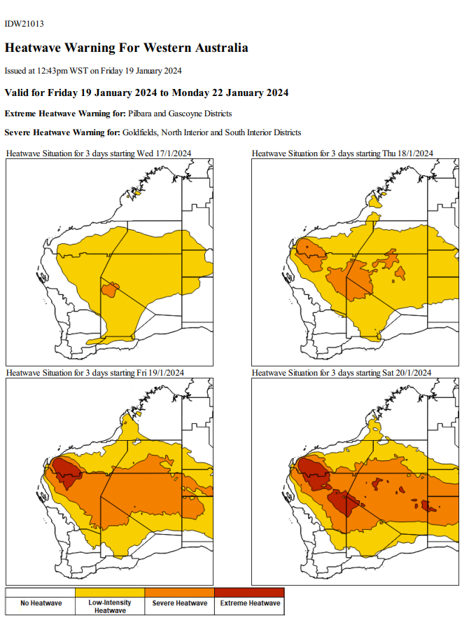 Heatwave Watch and Act for Upper Gascoyne