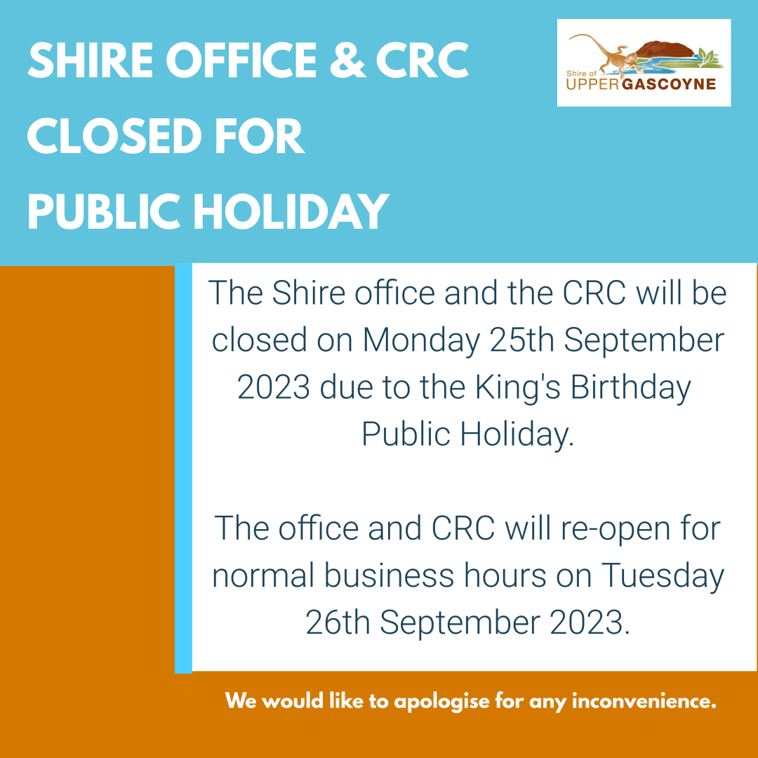 King's Birthday Public Holiday Office Closures